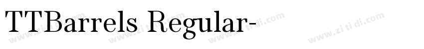 TTBarrels Regular字体转换